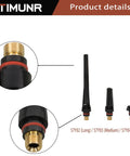 Pro TIG Welder Kit 22 Piece Set With Stubby Gas Lens And Clear Glass Cups For WP 17 18 26 Improve Arc Stability And Visibility