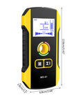 Electronic Studs Finder Handheld Wall Scanner for Wood Metal Studs Detection Detector Color Display Wall Detector Metal features a compact yellow and black design.
