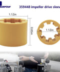 Power Systems Impeller Drive Sleeve 359448 For Kohler Engines 4EF 4EFCD 5E 5ECD 6EF 6EFCD 7.3E 7.3ECD Durable Plastic Sleeve Protects Coupling And Reduces Wear In Operation, 1.12in x 0.85in