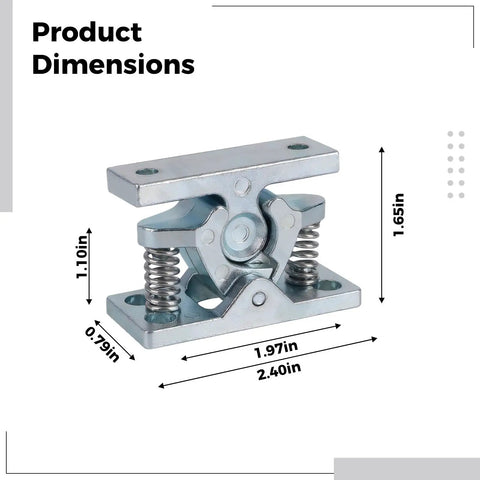 2 Pack Zinc Alloy Double Roller Heavy Duty Cabinet Door Catch Spring Loaded Latch For RV Yacht Gate Top Board 50x28mm