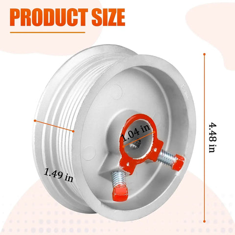 Heavy Duty 8 Ft 6 In Garage Door Cables For 7 Ft Doors, Torsion Spring Replacement Drums, product size dimensions in inches