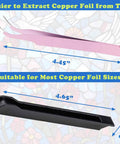 4.65-inch hand foiler and 4.45-inch tweezer for Multi Angle Soldering Jig Kit For Stained Glass Projects With 30 60 90 120 150 180 Degree Settings