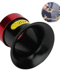 20X HD Watch Loupe Magnifier For Fine Jewelry And Horology Work with red aluminum frame and durable lens.