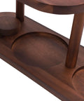 Professional Grade Solid Wood Pour Over Coffee Station Featuring Rock Solid Dripper Platform And Preferred Kettle Rest, detailed wooden texture.