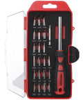 Solid As A Rock Top Pick Gunsmithing Screwdriver Set With Interchangeable Bits and rugged storage case with various bits.