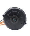 Heavy Duty Qs165 Mid Drive Motor For Electric Bike Conversion 5000W Peak 10kW PMSM Setup rear view with wiring.