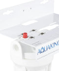 Close-up of Single Cartridge Ice Machine Water Filtration System For 3 GPM Flow, 25 Micron Filter, Reduces Scale And Chlorine Taste