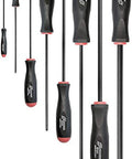 Long Reach Balldriver Screwdriver Set Of Eight With ProGuard Finish And Comfort Grip Handles, 2 To 10mm Metric Sizes