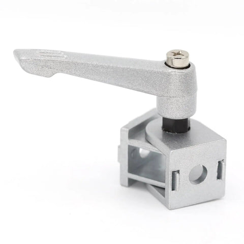 Zinc Alloy Die Cast Right Angle Pivot Joint Connector For 2020 Series V T Slot Aluminum Extrusion Profiles Dope Durability Built To Last Silver Finish, 20mm