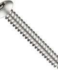 Heavy Duty Pro Grade 18 8 Stainless Steel Sheet Metal Screw with Button Head in Star Drive, 1 Inch, Pack of 25