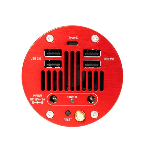 Air Cooled Color Astronomy Camera With Built In Guide Camera And ASIAir Control All In One 585MC Sensor Power Supply Ports