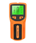 Mingzhe Stud Finder Wall Scanner 5 in 1 Professional (Orange) with green display and buttons for easy operation.