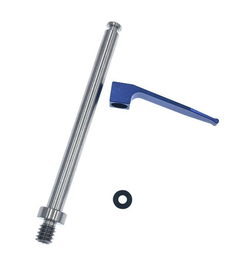 Tension Clamp For Coordinate Measuring, 1/4-20 UNF Thread, 33 Mm Clamp, 78 Mm Post Length, Stainless Steel Post, Aluminum Alloy Clamp