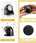 Battery Powered Outdoor Motion Sensor Wall Light, Wireless LED Night Light With Auto On Off, size view, AAA battery slots
