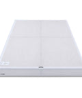 Rock Solid Queen Box Spring Bed Base With Low Profile Design, Heavy Duty Steel Mattress Foundation For All Types, Tool Free Assembly And No Sweat Setup, Built Different Support Up To Seven Hundred Pounds, White - low profile queen box spring
