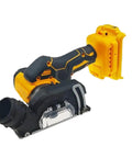 Compact Cordless Mini Angle Grinder With Three Inch Cut Off Disc showing battery-powered design for metal and wood tasks.