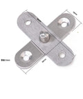 1Pc Stainless Steel 360 Degree Rotating Door Pivot Hinge For Cabinets And Folding Kitchen Doors with visible dimensions