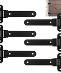 Beefy 6 Pack 13 Inch Heavy Duty Gate Hinges Set With 900 Lb Capacity, 180 Degree Swing, Thick Solid Carbon Steel, bolt on or weld on