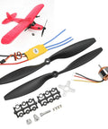 930KV Brushless Outrunner Motor With 30A ESC And 1045R Prop Kit for DIY RC Aircraft Multicopters setup components shown