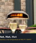 Koda 12 Inch Gas Pizza Oven For Outdoor Cooking With 28 Millibar Regulator And Gas Hose Portable Outdoor Pizza Oven in use