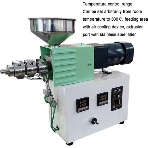 Smooth Running Desktop Filament Extruder Turn Abs Pla Petg Tpu Plastic Scraps Into 1.75 Mm 3D Printing Wire with motor and nozzle.