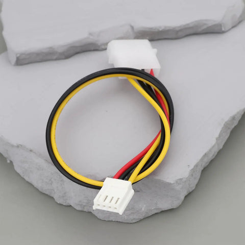 4 Pack 4 Pin Molex Male To 4 Pin Female Floppy Power Cable 30 Cm Long 18 AWG Easy Plug And Play For Three Point Five Inch Floppy Drives Old School PC Upgrade Durable Plastic Housing, 30 cm cable