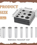 Heavy Duty Carbon Steel Disc Cutter Set For Jewelry Making Including Six Cutting Punches In 6mm 8mm 10mm 11mm 12mm And 14mm