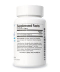 Side view of Li Zyme 50 Micrograms Lithium Whole Food Supplement For Brain Function Memory And Mood Support, 100 tablets label details.