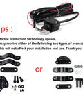 Heavy Duty Handlebar Winch Rocker Switch For ATV UTV Control Line Black Cable Mount Beefy Off Road Winching Accessory For Smooth Responsive Operation Today, black wired switch kit
