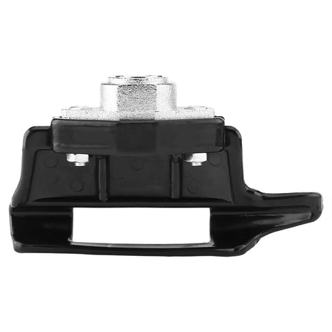 Close view of Duck Head Pro Grade Tire Mount And Demount Tool Kit, black plastic and iron mount head with 30mm fit.