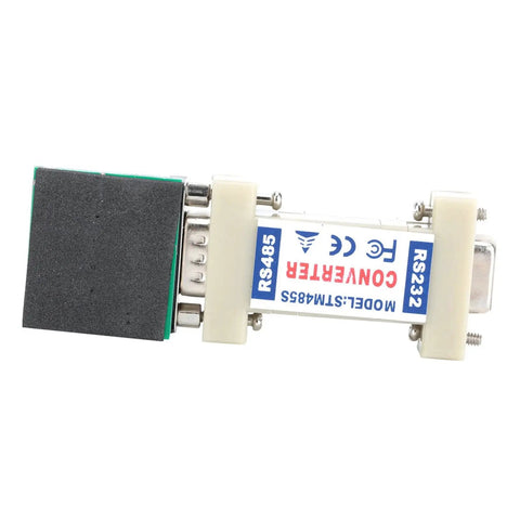 Top Shelf RS232 To RS485 Converter Adapter With Truly Passive Design For Heavy Duty Industrial Automation And Easy Data Interface Networking Supplies That Guarantee Spot On Accuracy Without Hassle With Power Cords, showing RS232 and RS485 connectors.