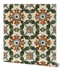 Pro Level Distressed Tiles Vinyl Wallpaper With Badass Leather Texture For Commercial Spaces And Home Renos Paste Required Super Durable Type Two Wallcovering Custom Printed Just For You Killer Interior Decor beige distressed tile design