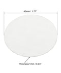 PATIKIL 45mm foam lid liner disc, white, 1mm thick for bottle cap seals