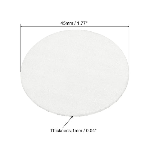 PATIKIL 45mm foam lid liner disc, white, 1mm thick for bottle cap seals
