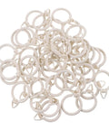 48 Pack Plastic Curtain Rings With Clips Smooth Glide Hanging Rings For Drapes Curtains Screens And Shower Curtains