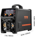 Workhorse 250A 5 In One MIG Welder With Pulse Arc Gasless MIG Flux Core MMA And Lift TIG 110V 220V Dual Voltage With LCD Display