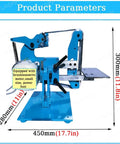 Side view of Beefy 750W/1100W Belt Sander And Polisher For DIY Wood Metal Projects, 915x50mm Desktop Grinder, All Steel Body