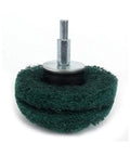 Red Mushroom Buffing Wheel Set For Grinders with 1/4 Inch Shank, 320 Grit Polishing Pad for rust removal, metal polishing