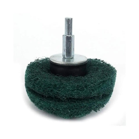 Red Mushroom Buffing Wheel Set For Grinders with 1/4 Inch Shank, 320 Grit Polishing Pad for rust removal, metal polishing