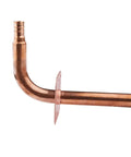 Pack Of Ten Pex Copper Stub Out Elbows With Wall Flange Half Inch To Six Inch Crimp Fittings Compliant With F1807 F877 Lead Free