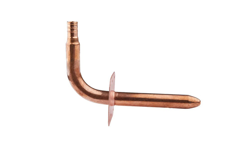 Pack Of Ten Pex Copper Stub Out Elbows With Wall Flange Half Inch To Six Inch Crimp Fittings Compliant With F1807 F877 Lead Free