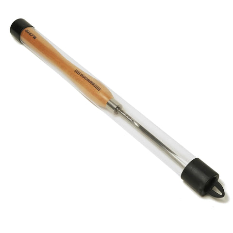 Top Notch M2 High Speed Steel Cryogenically Treated Bowl Gouge For Woodturning, half inch diameter, beech wood handle.