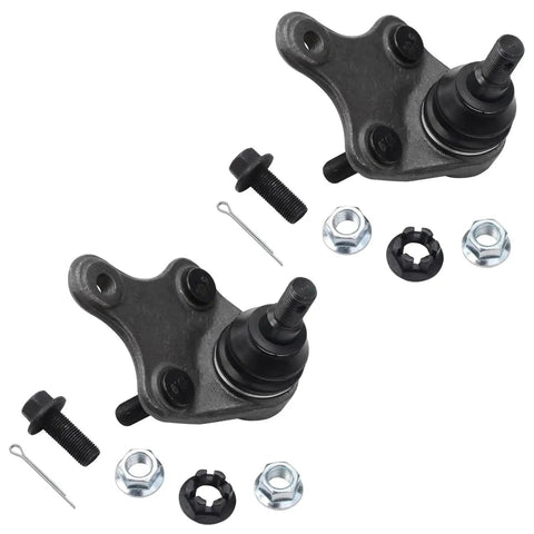 Front End Suspension Kit For Toyota RAV4 2006 To 2018 With Eight Piece Replacement Set Including Front Inner And Outer Tie Rod Ends Front Lower Ball Joints And Sway Bar Links For Improved Steering Smoother Ride And Lasting Durability, two ball joints with hardware