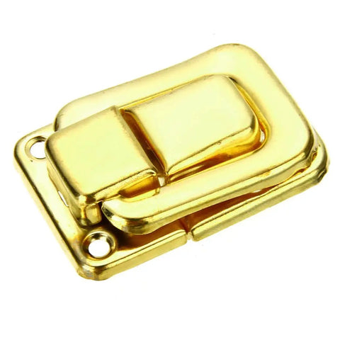 4 Piece Silver Gold Key Hasp Lock Set For Suitcases Chests Boxes And Trunks Heavy Duty Toggle Latch Catches Nickel Plated Metal Hardware