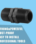 10 Pack 1/2 Inch MPT Double Male Pipe Risers For Garden And Lawn Irrigation, Straight Coupling Adapters, Easy To Extend Sprinklers