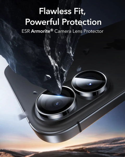 Beefed Up Camera Lens Protector for iPhone 17 16 16 Plus, impact-resistant glass, enhancing camera durability.