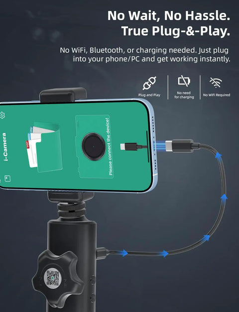 Dope Endoscope Camera With Light 360 Degree Rotation 1920P HD Articulating Borescope SemiRigid Snake Probe IP67 Waterproof For Plumbing Automotive Home Inspections Works With iPhone And Android Perfect Gift For DIY Enthusiasts connected to a smartphone