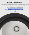 RV Toilet Seal Replacement Kit For Dometic 300 310 320 Gasket Seal Kit Part 385311658 showing installation instructions