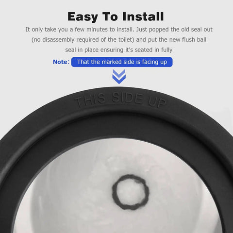 RV Toilet Seal Replacement Kit For Dometic 300 310 320 Gasket Seal Kit Part 385311658 showing installation instructions