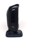 Side view of Digital Hands Free Barcode Scanner 1D And 2D Barcodes USB Cable Renewed Compact Design on a stand